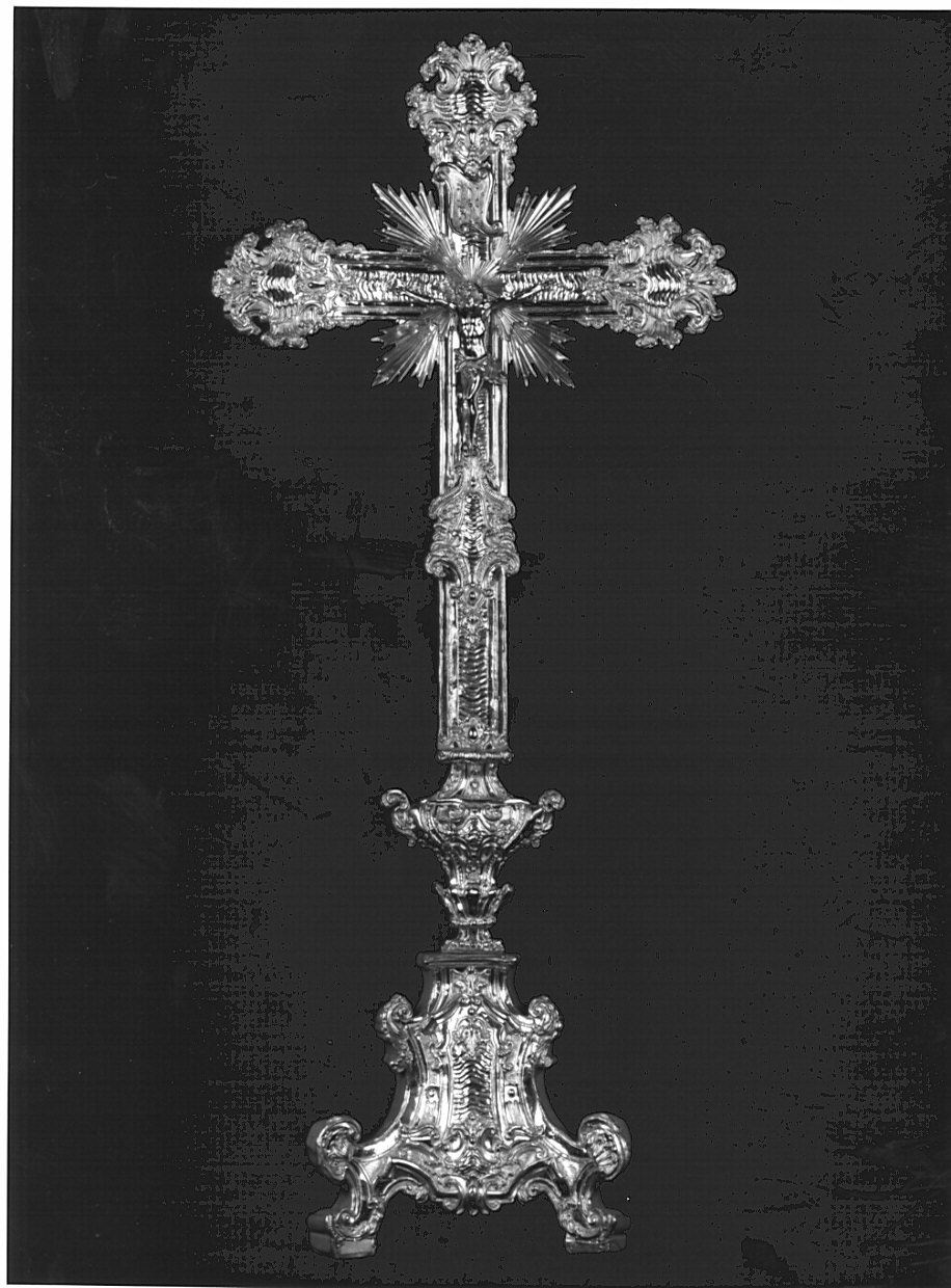 croce d'altare, opera isolata - bottega lombarda (sec. XIX)