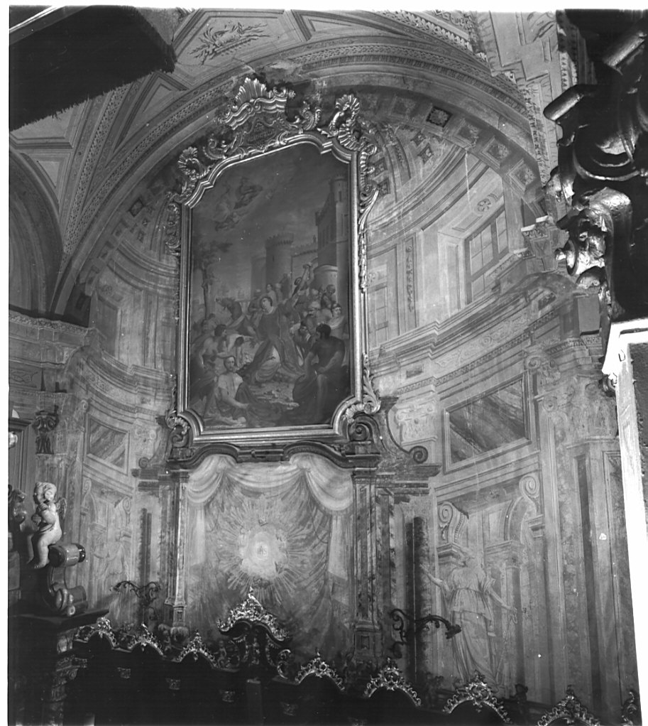 finte architetture (dipinto, opera isolata) di Meletti Giovanni (sec. XIX)