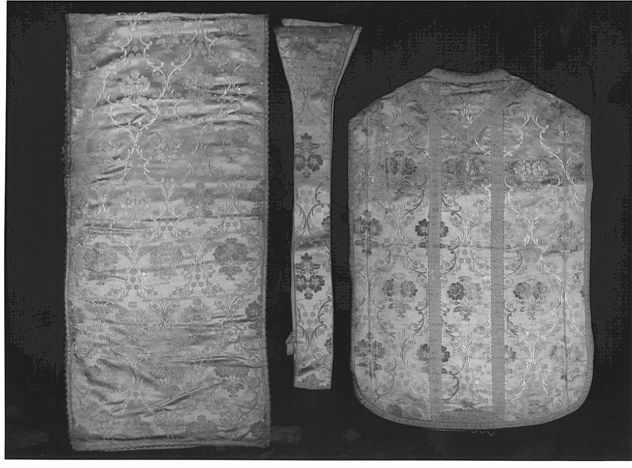 paramento liturgico - manifattura italiana (fine/inizio secc. XVIII/ XIX)