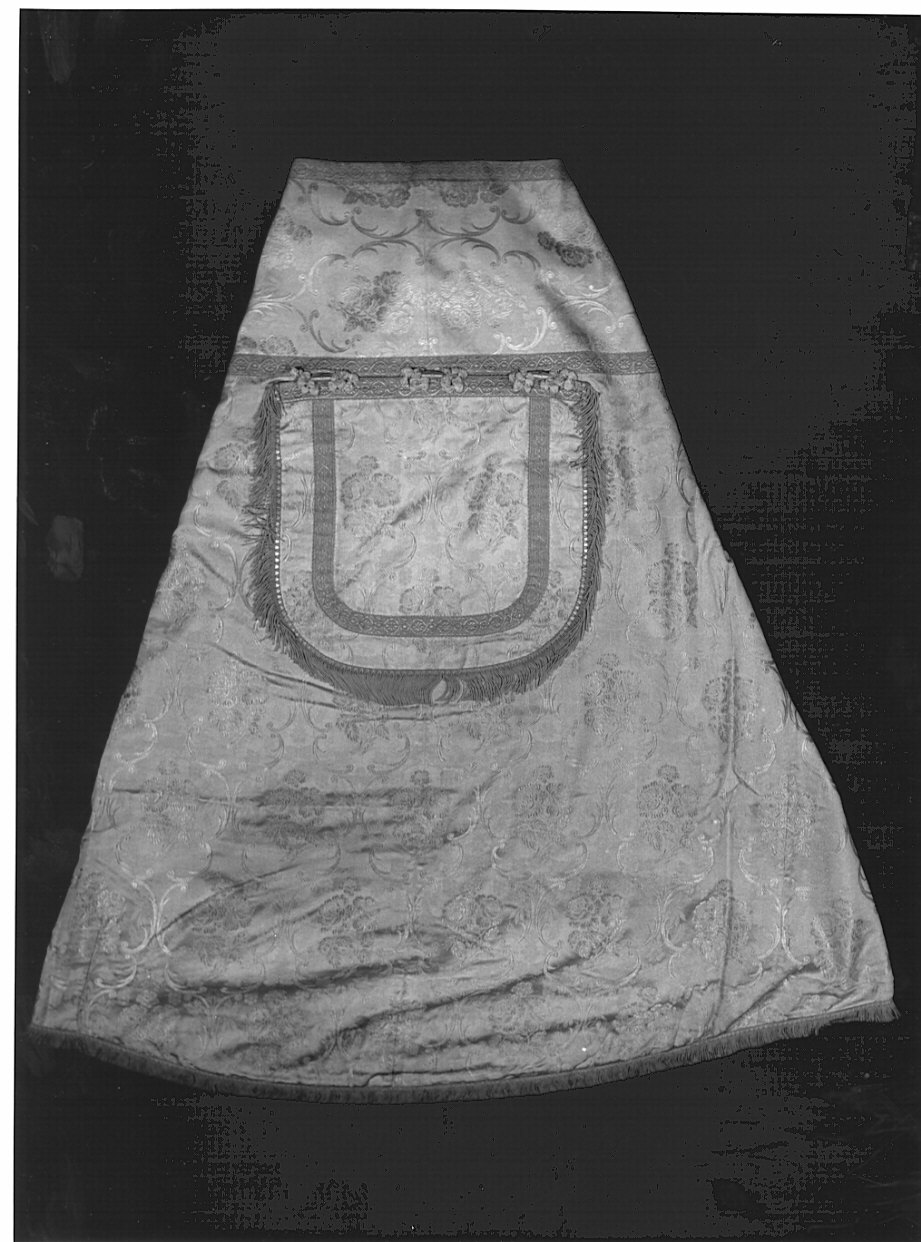 piviale, opera isolata - manifattura italiana (fine/inizio secc. XVIII/ XIX)