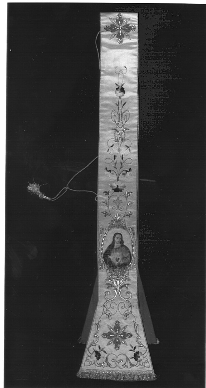 stola, opera isolata - manifattura lombarda (fine/inizio secc. XIX/ XX)