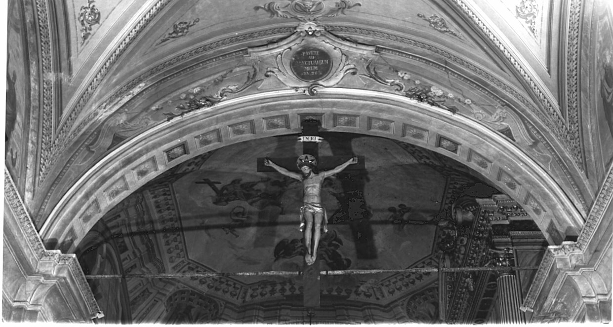 motivi decorativi geometrici e vegetali (decorazione plastico-pittorica) - ambito lombardo (sec. XVIII)