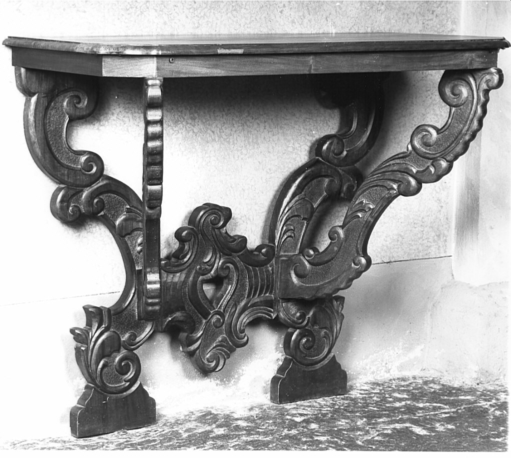 console, coppia - bottega lombarda (seconda metà sec. XIX)