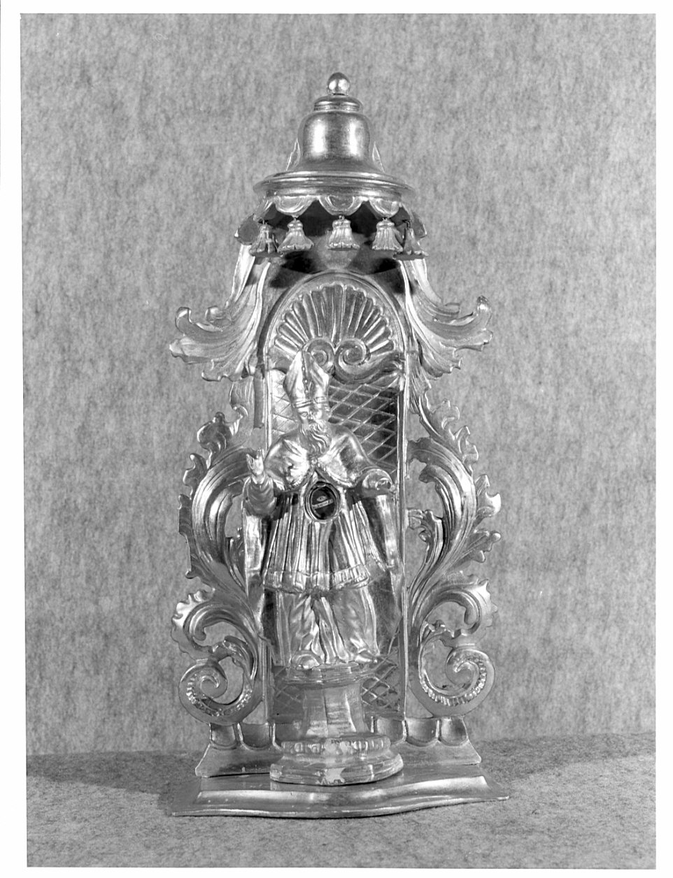 reliquiario - a statuetta, opera isolata - ambito italiano (secc. XVIII/ XIX)