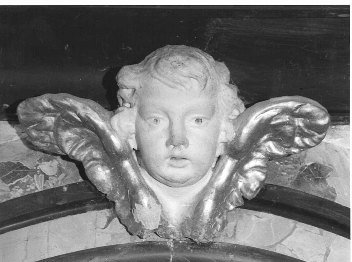 cherubino (scultura, elemento d'insieme) - ambito lombardo (prima metà sec. XVIII)