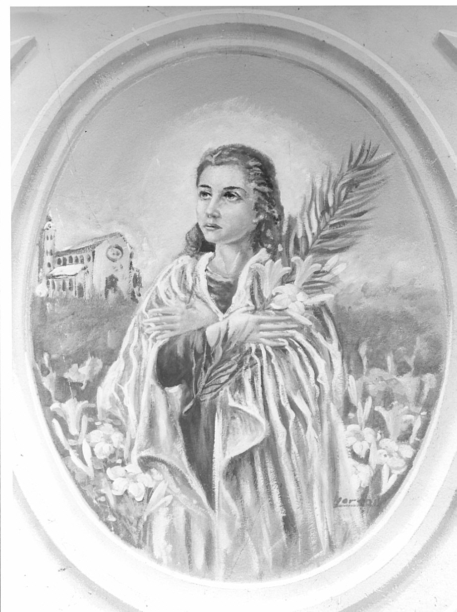 Santa (dipinto) di Morgari Luigi (prima metà sec. XX)