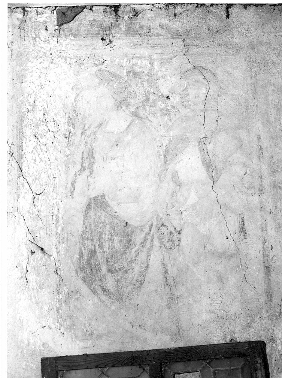 Santa Caterina d'Alessandria e San Rocco (dipinto, elemento d'insieme) di Valorsa Cipriano (sec. XVI)