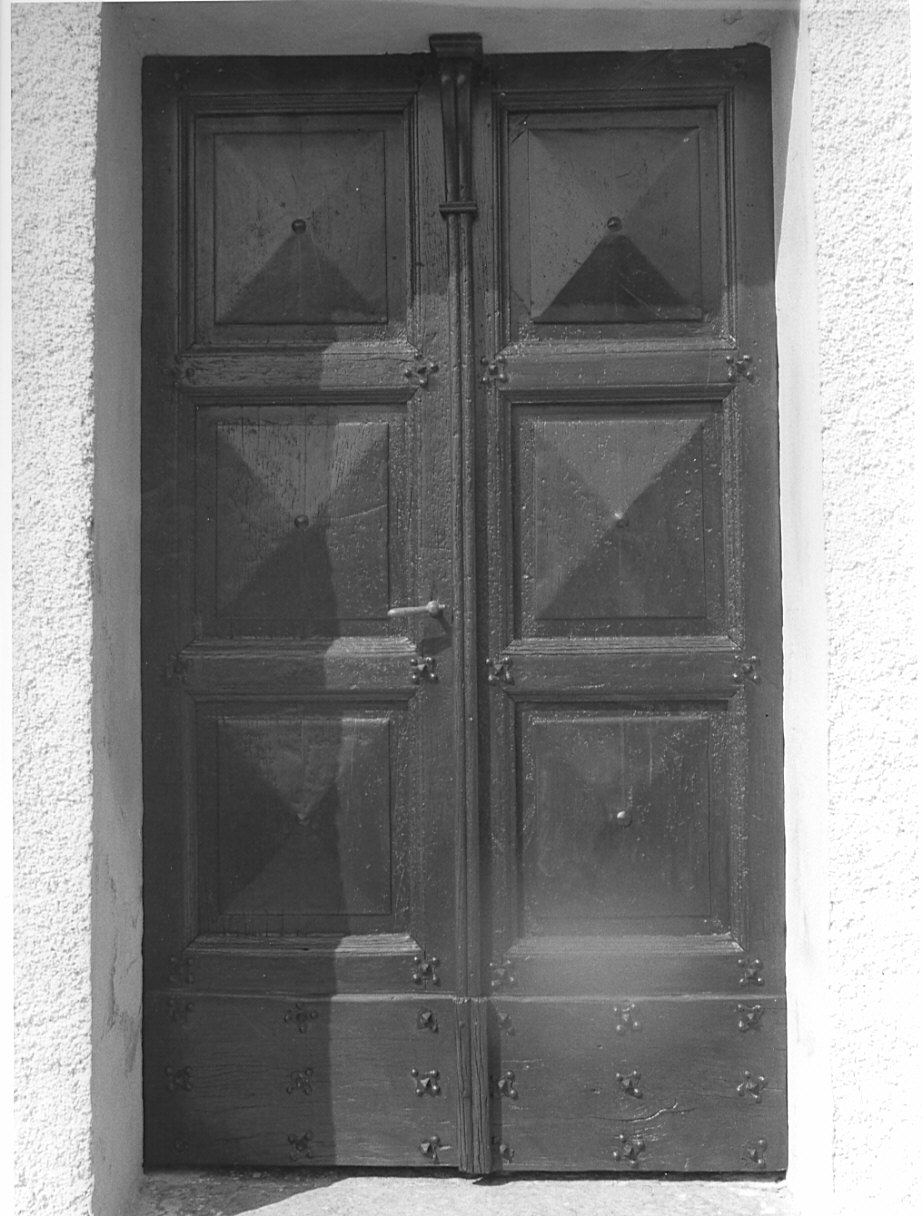 porta - a due battenti, opera isolata - manifattura lombarda (prima metà sec. XIX)