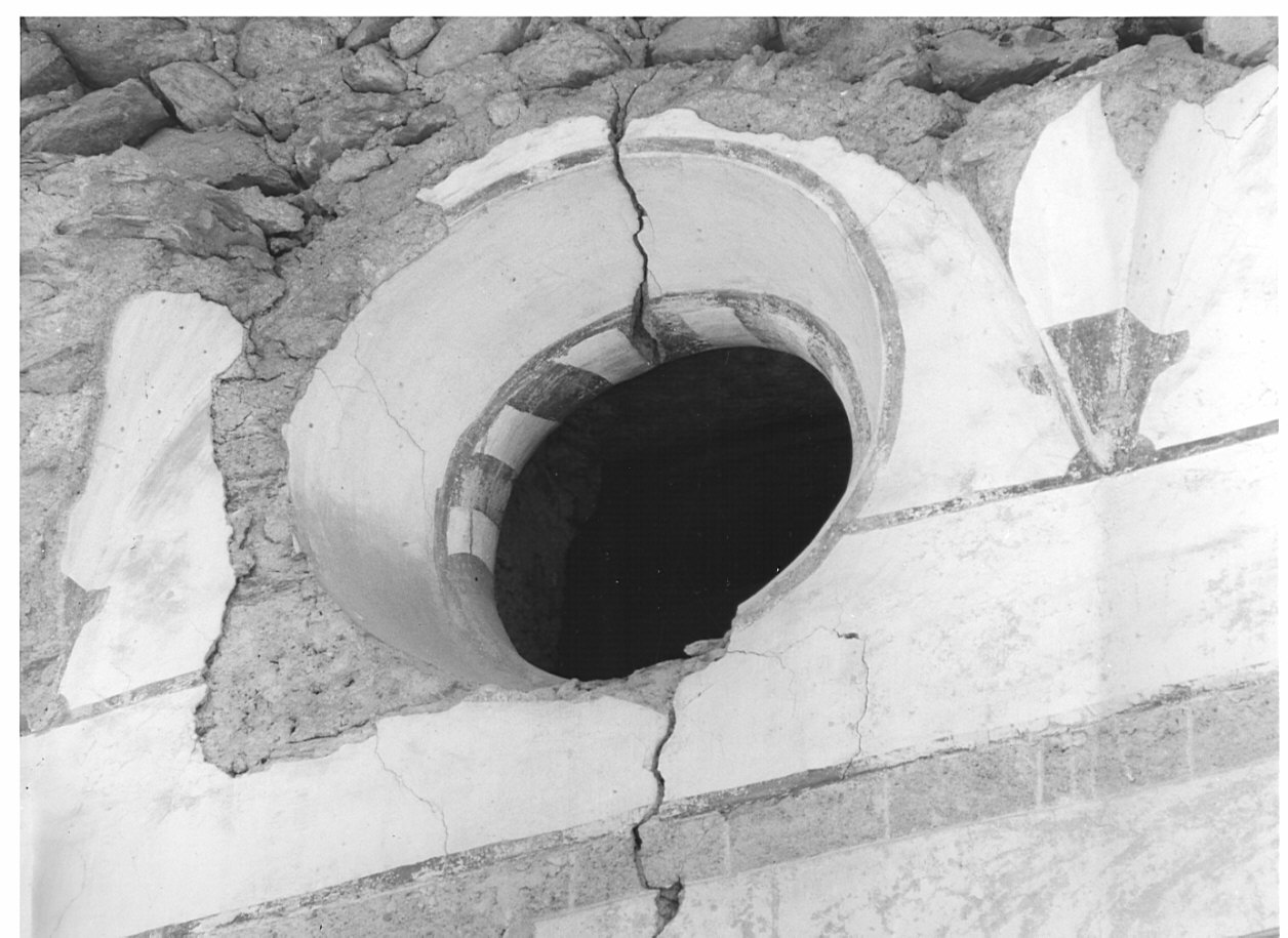 motivi decorativi geometrici con iscrizione (dipinto, opera isolata) - ambito lombardo (sec. XVI)