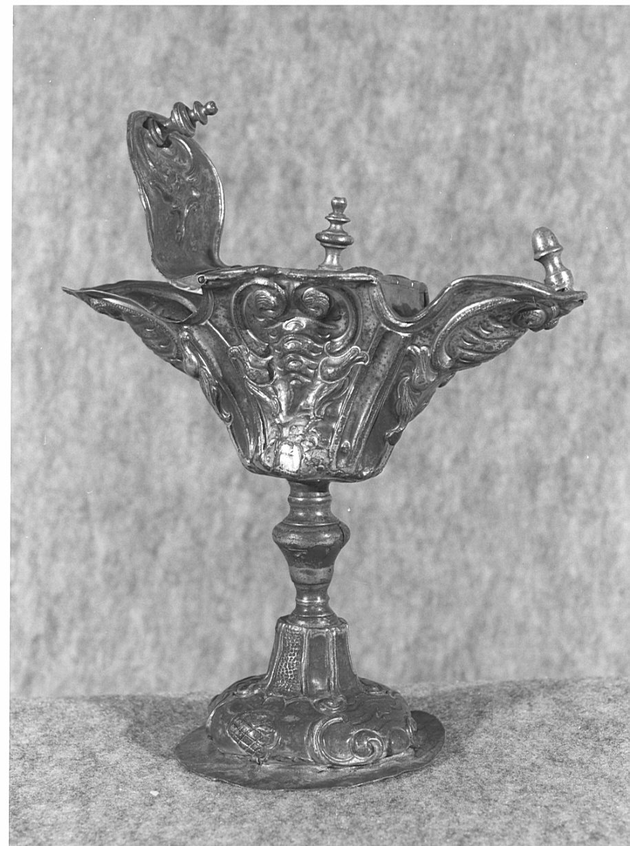 navicella portaincenso, opera isolata - ambito lombardo (fine/inizio secc. XVII/ XVIII)