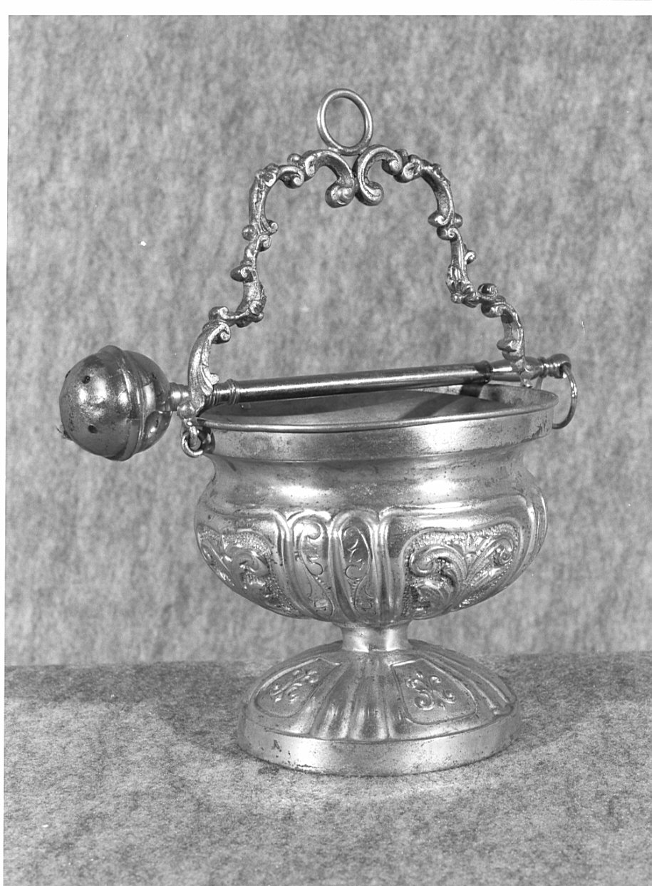 secchiello per l'acqua benedetta, opera isolata - ambito lombardo (sec. XVIII)