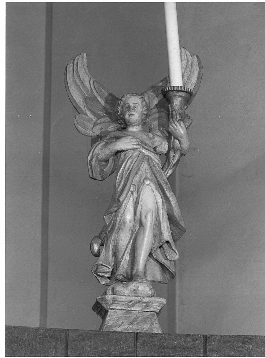 angelo (candelabro - a statua, pendant) - ambito lombardo (sec. XVII)