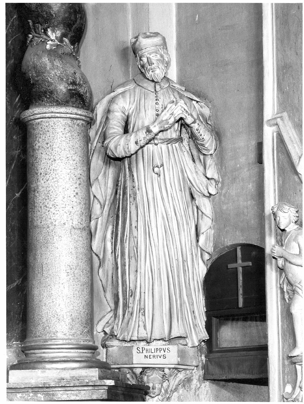 San Filippo Neri (statua, opera isolata) di Zermella Lorenzo (sec. XVIII)