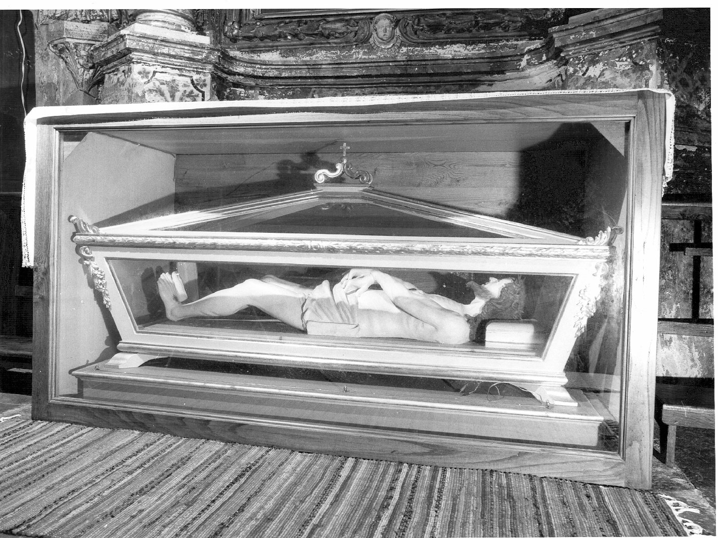 Cristo morto (statua, opera isolata) - ambito lombardo (sec. XIX)