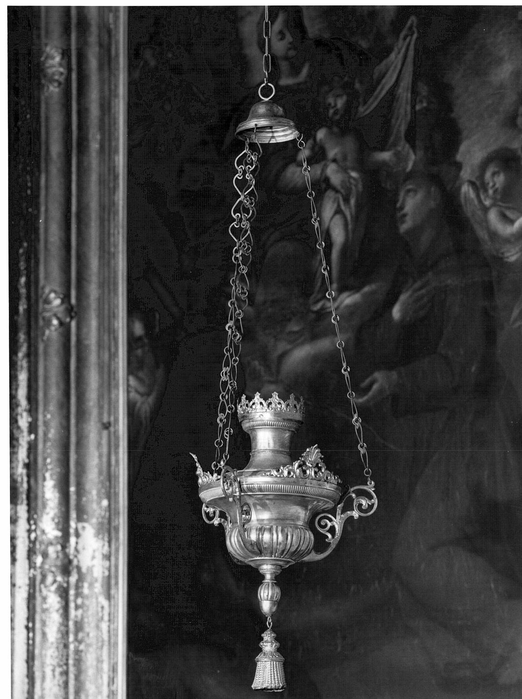 lampada pensile, pendant - ambito lombardo (sec. XIX)