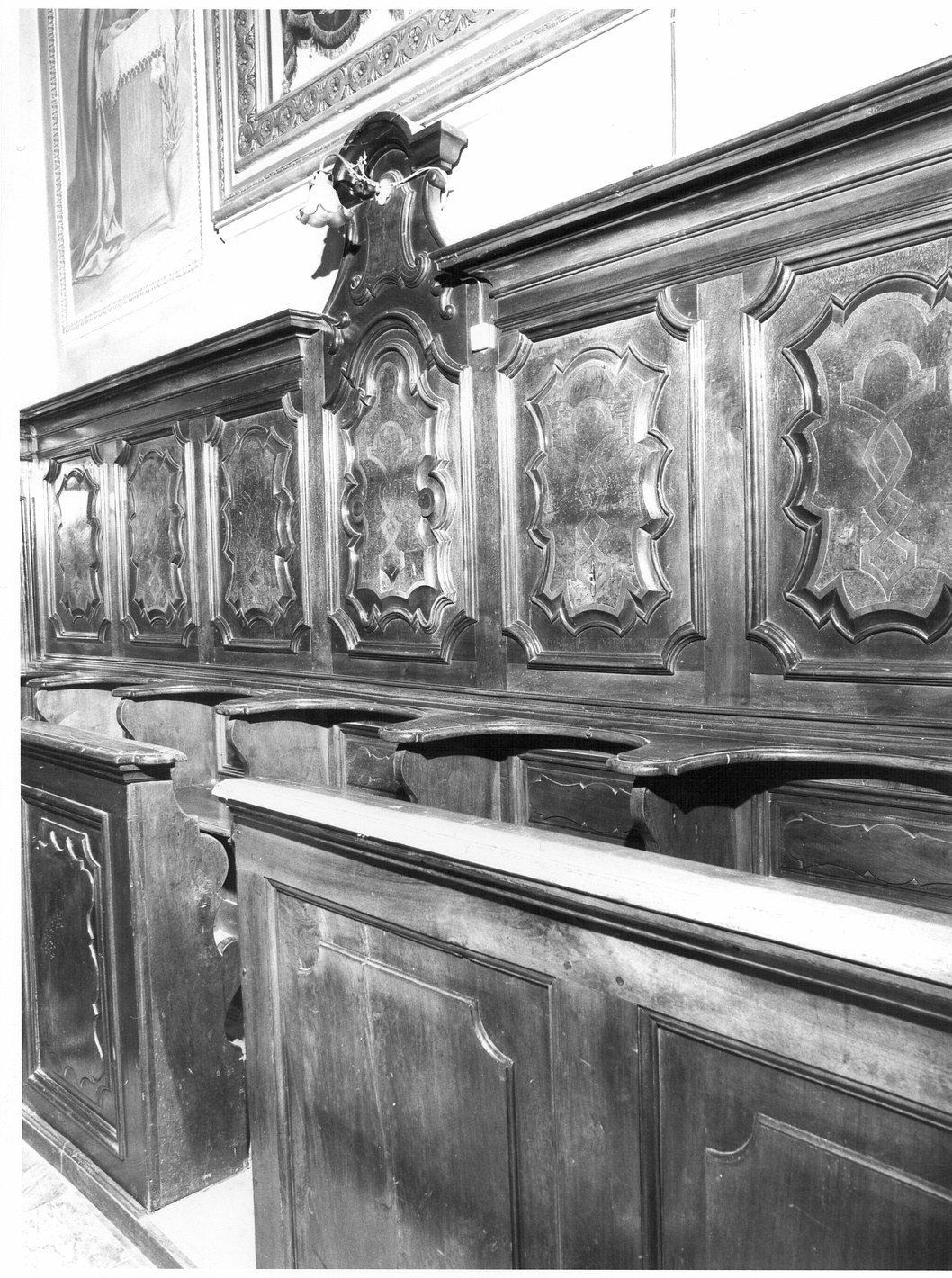 stalli del coro - ambito lombardo (sec. XVIII)