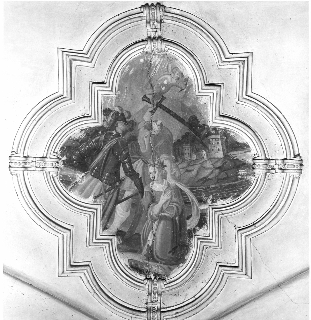 martirio di Santa Caterina d'Alessandria (dipinto, elemento d'insieme) di Pittorello Giuseppe (sec. XVII)