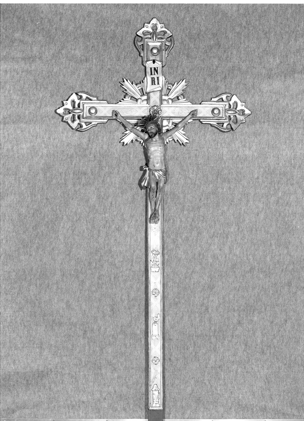 croce processionale, opera isolata - ambito lombardo (sec. XIX)