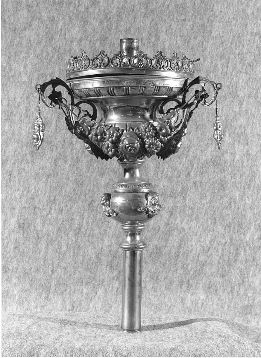 candelabro portatile, coppia - ambito lombardo (sec. XIX)