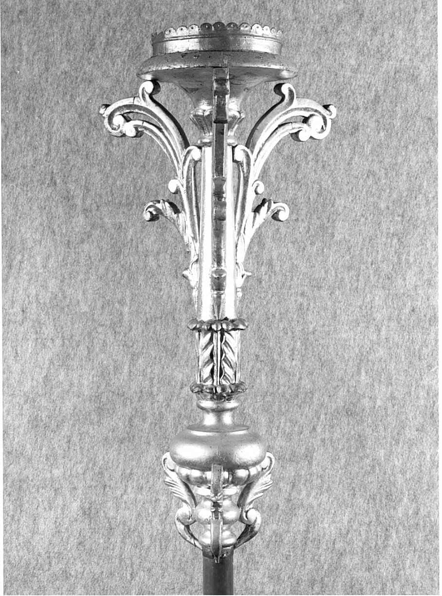 candelabro portatile, coppia - ambito lombardo (sec. XIX)