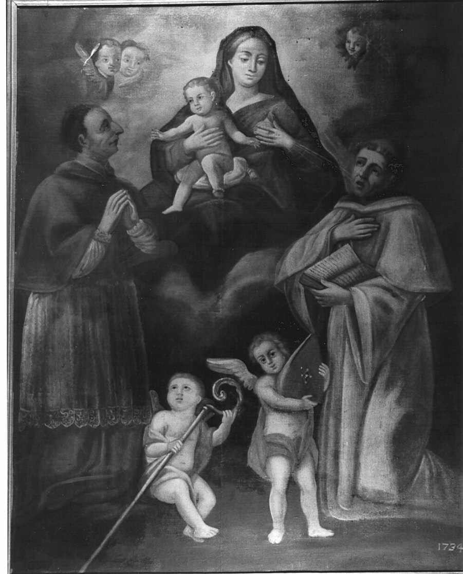 Madonna con Bambino e Santi (dipinto, opera isolata) - ambito lombardo (sec. XVIII)
