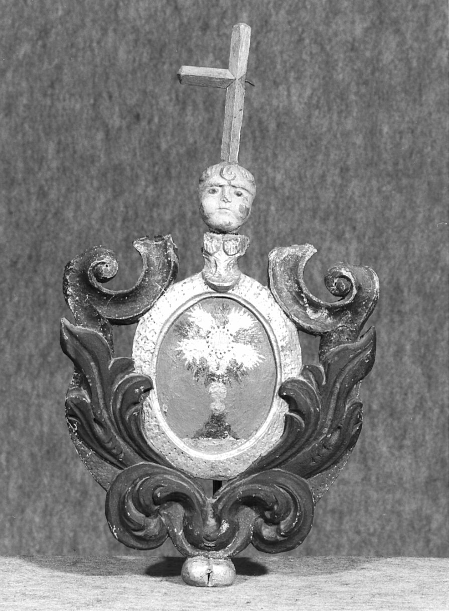 emblema di confraternita, frammento - bottega lombarda (sec. XVIII)