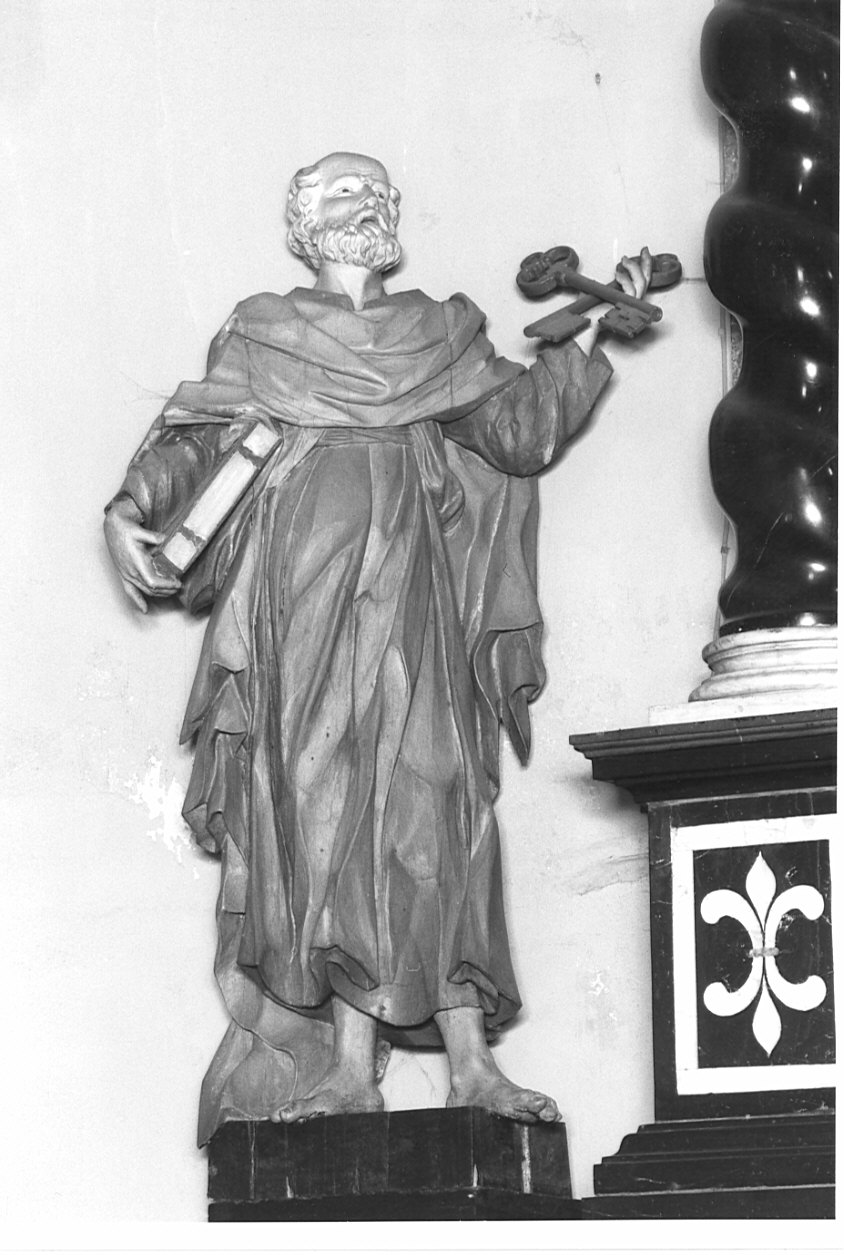San Pietro (statua, pendant) - ambito lombardo (sec. XIX)