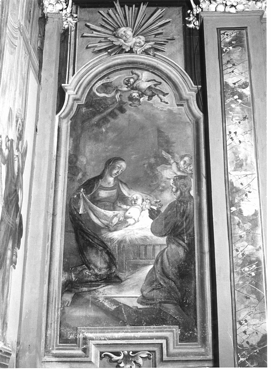 natività di Gesù (dipinto, elemento d'insieme) di Romegialli Giovanni Pietro (seconda metà sec. XVIII)