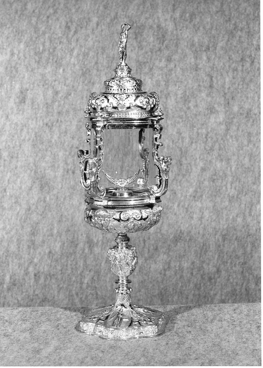 ostensorio - a coppa, opera isolata - manifattura lombarda (sec. XIX)