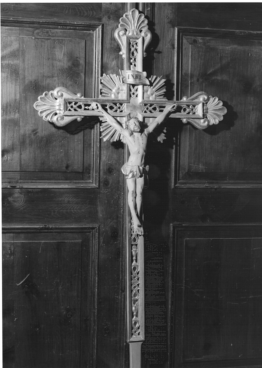 croce processionale, opera isolata - ambito valtellinese (sec. XIX)