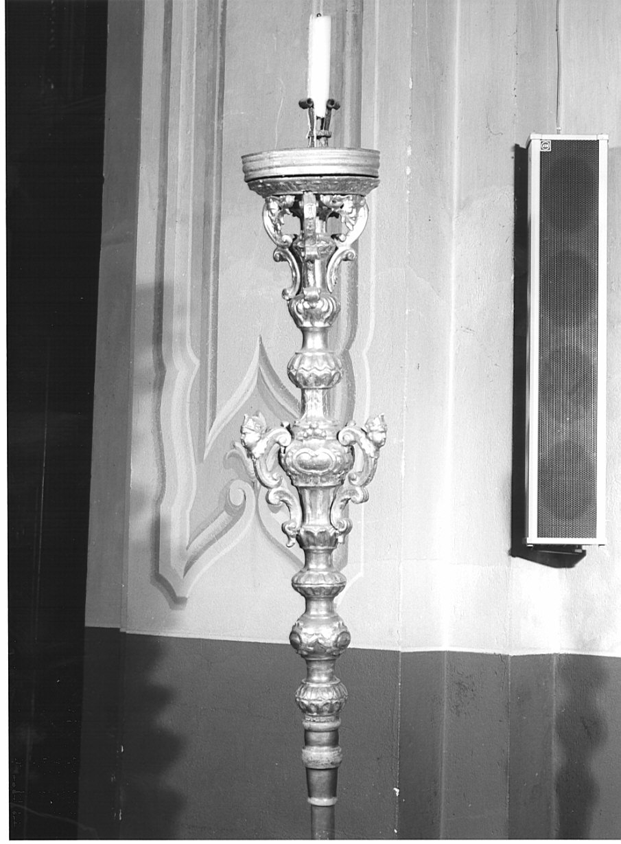 candelabro portatile, coppia - ambito valtellinese (sec. XVII)