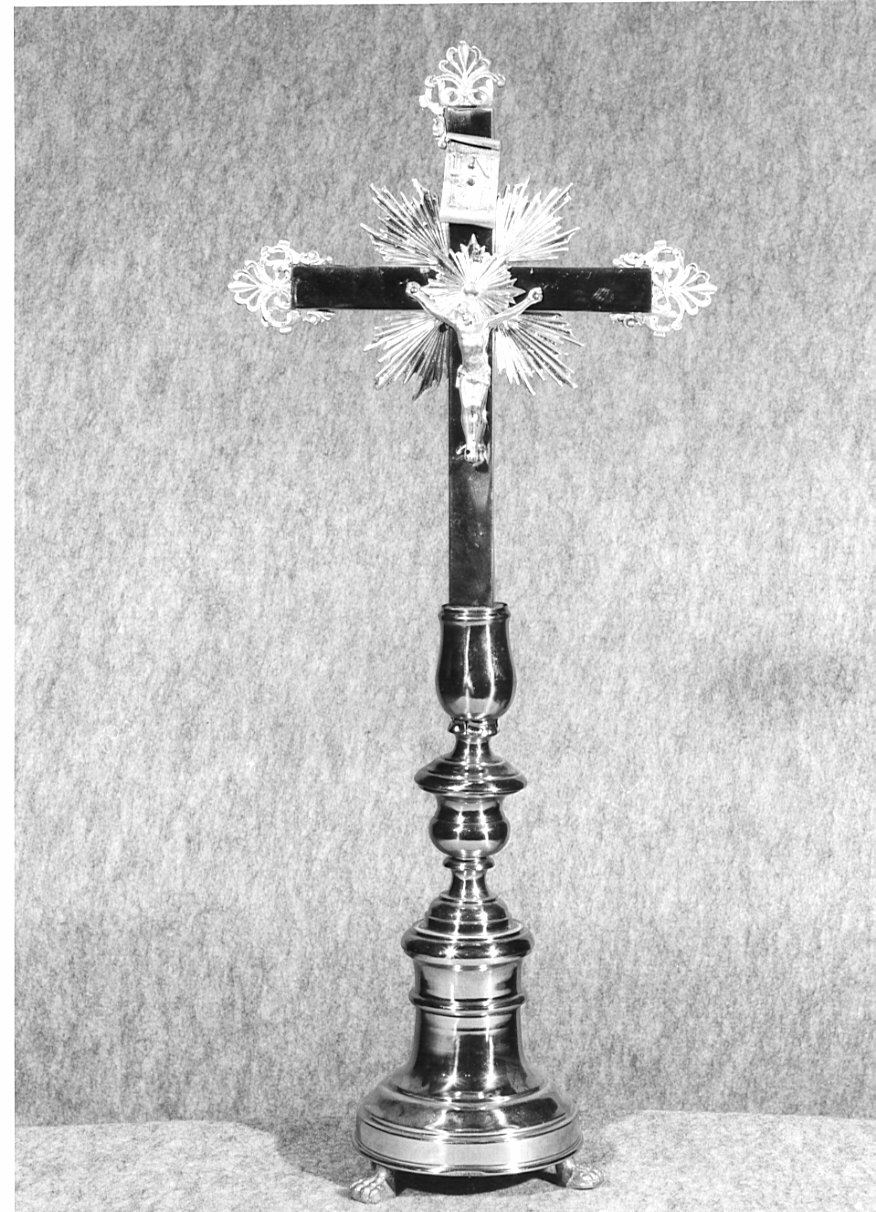 croce d'altare, opera isolata - manifattura lombarda (sec. XIX)