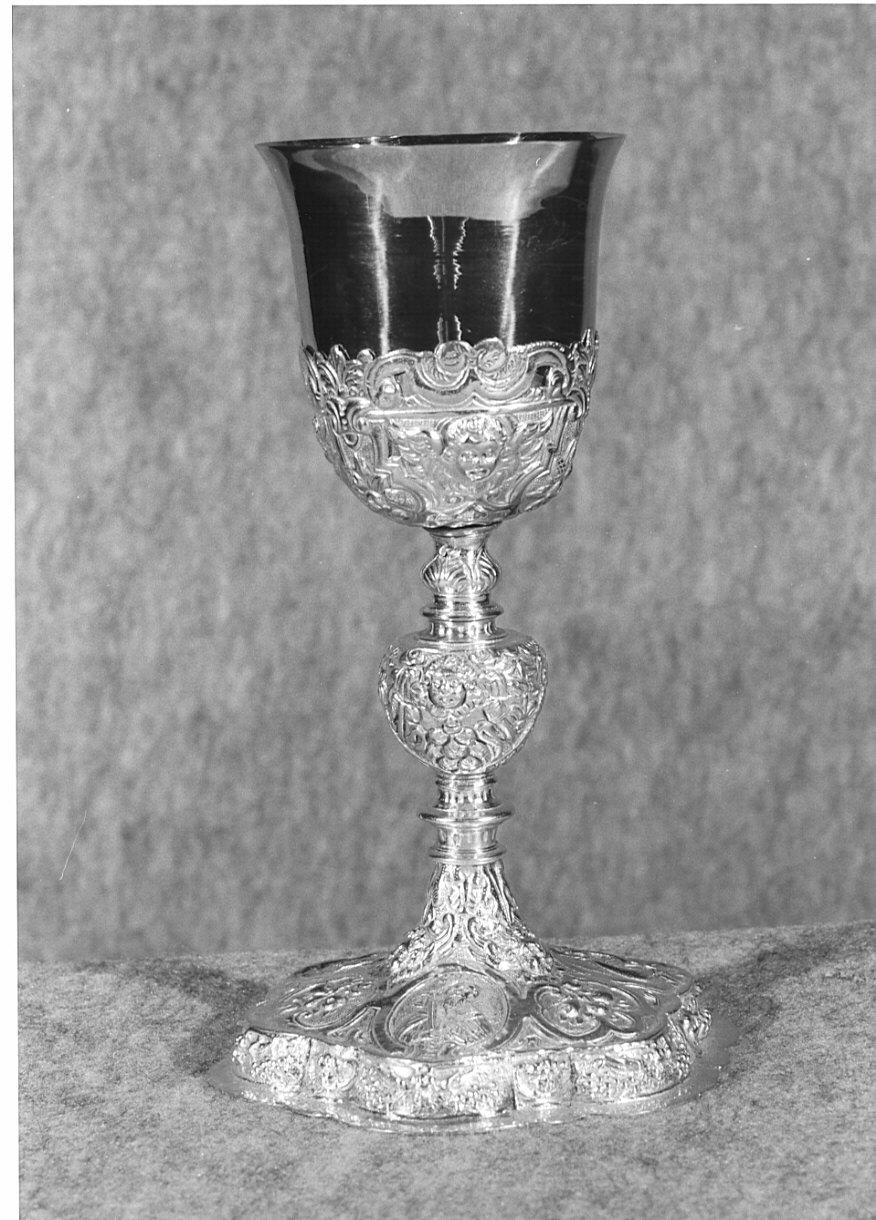 calice, opera isolata - manifattura lombarda (fine/inizio secc. XVII/ XVIII)