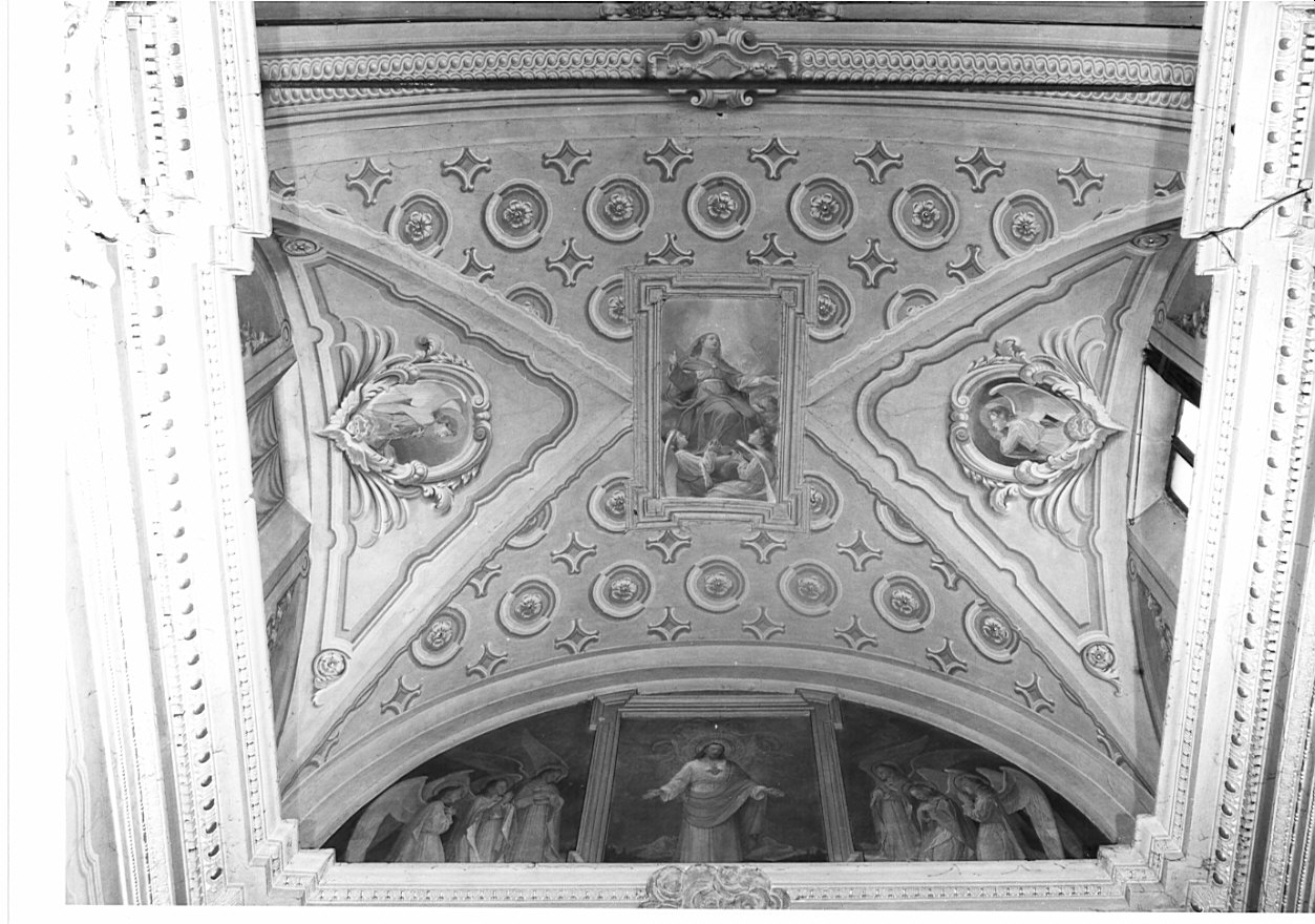 assunzione della Madonna (dipinto, complesso decorativo) di Conconi Turildo (terzo quarto sec. XX)