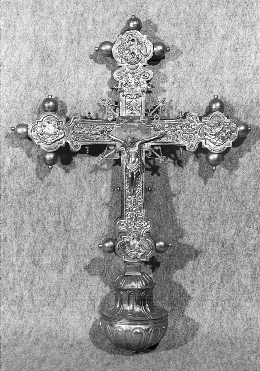 croce processionale, opera isolata - ambito valtellinese (sec. XV)