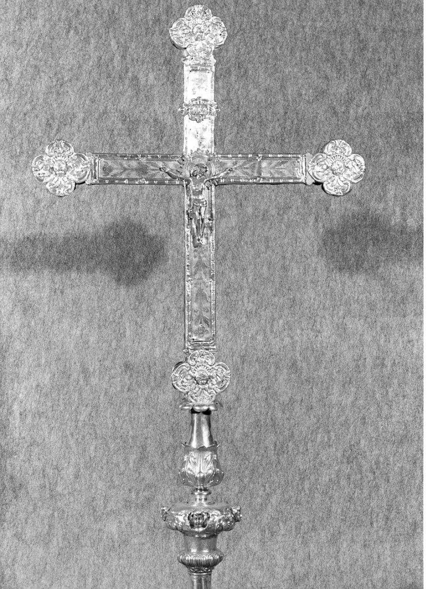 croce processionale, opera isolata - ambito valtellinese (sec. XVIII)
