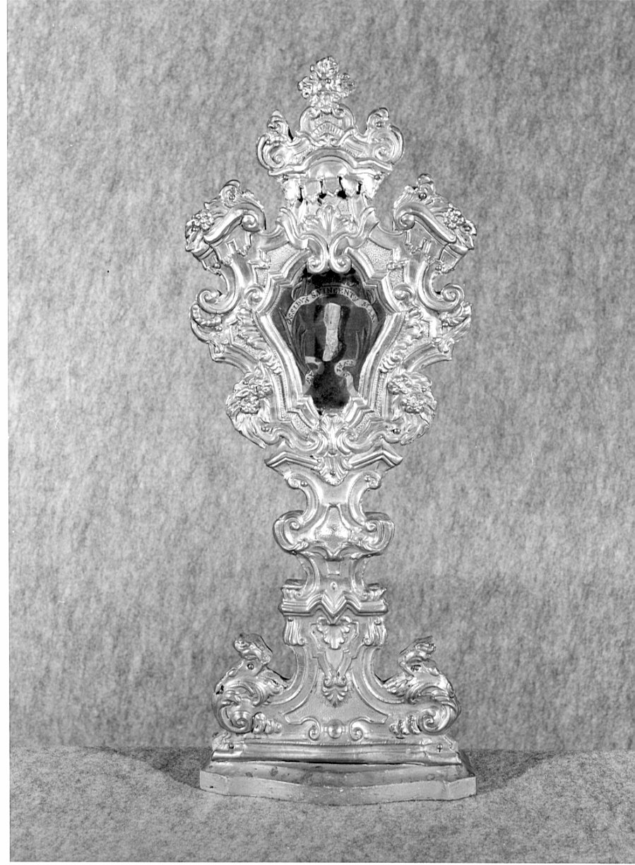 reliquiario-ostensorio, serie - ambito valtellinese (sec. XVIII)