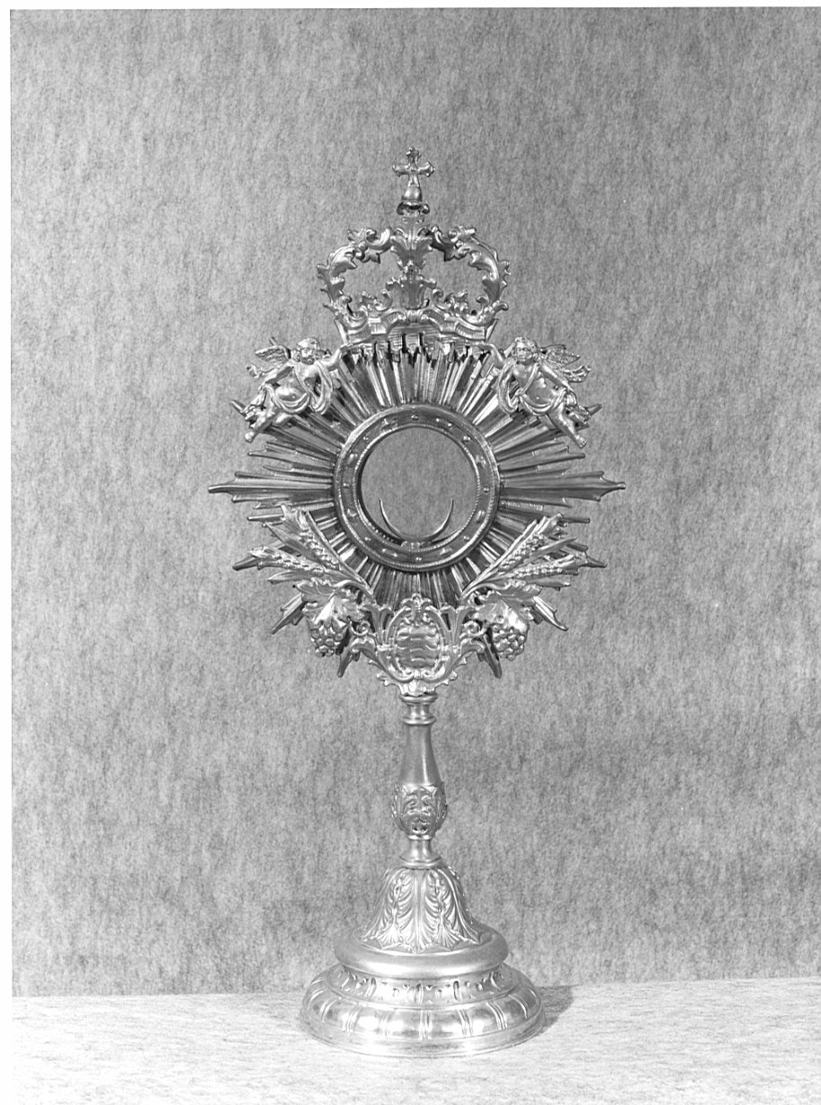 ostensorio - a raggiera, opera isolata - ambito lombardo (sec. XIX)