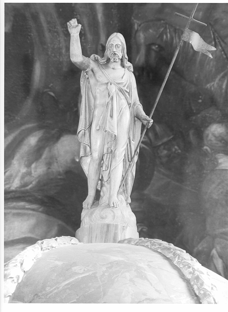 statua, elemento d'insieme - manifattura lombarda (sec. XIX)