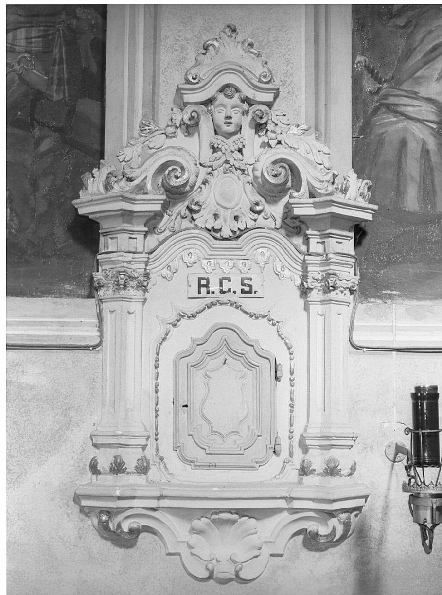 armadietto per oli santi, coppia - ambito lombardo (sec. XVIII)