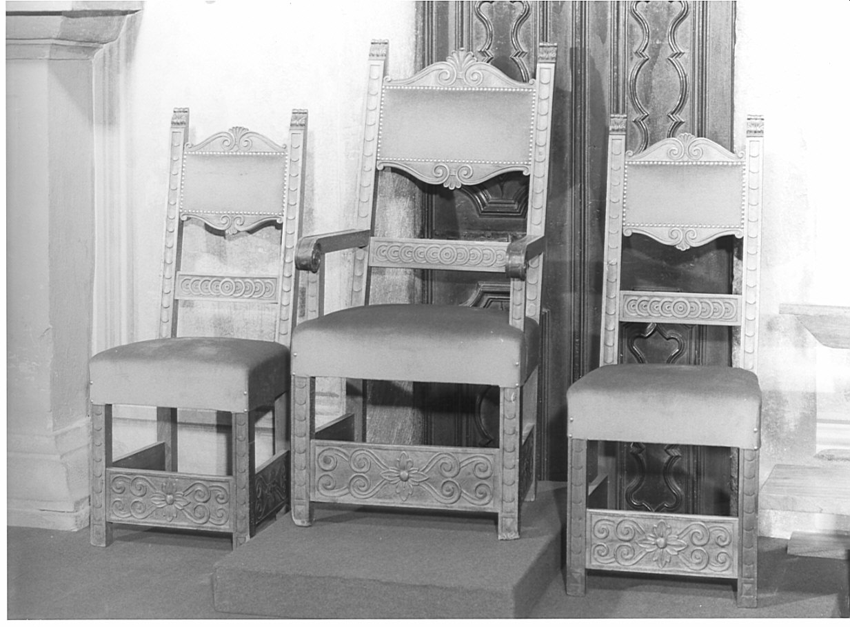 sedia, serie - ambito valtellinese (seconda metà sec. XIX)