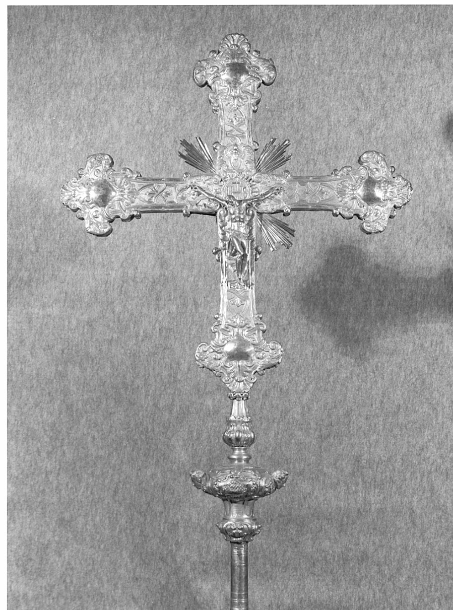 croce processionale, opera isolata - ambito lombardo (sec. XVIII)