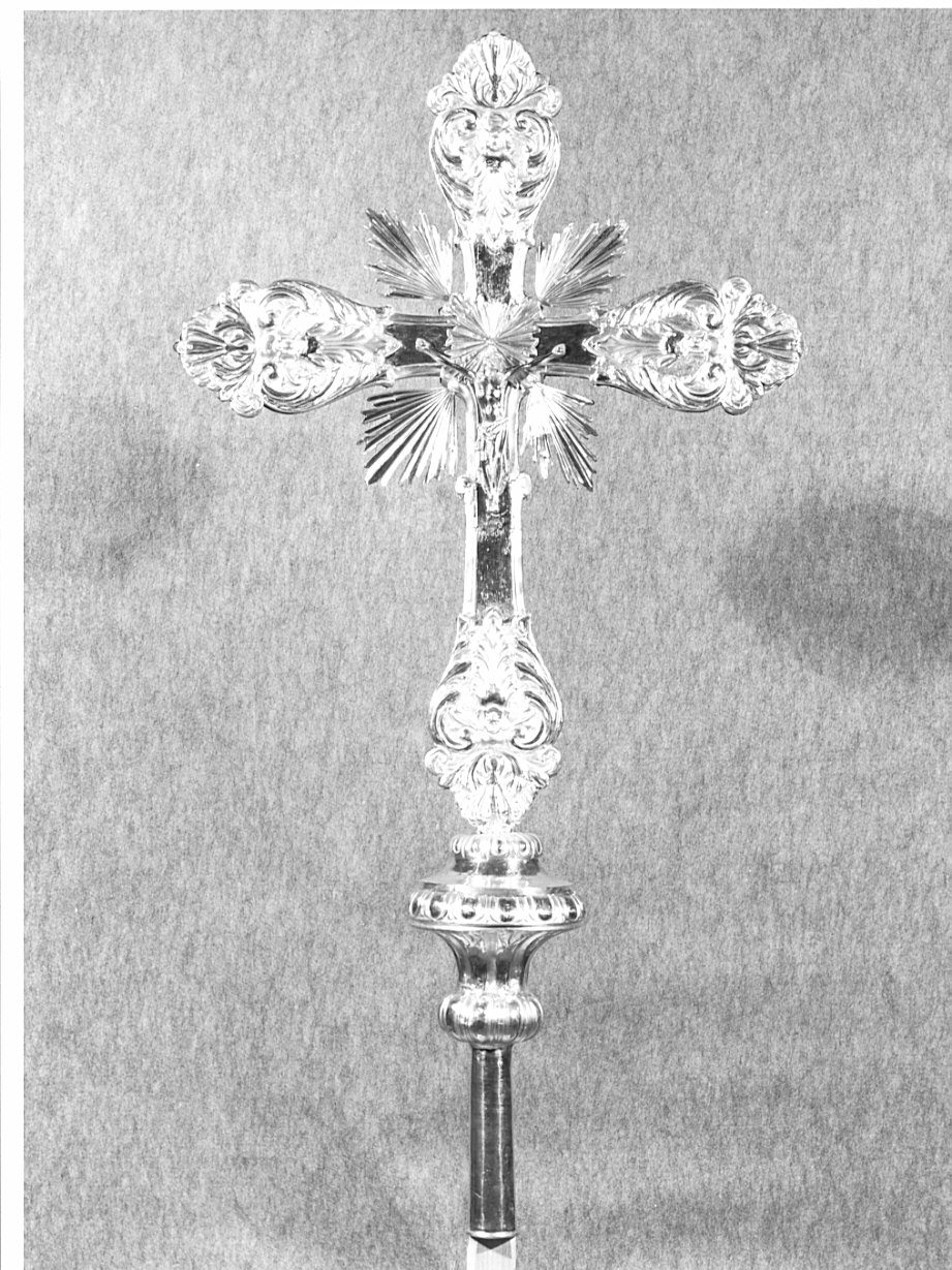 croce processionale, opera isolata - ambito lombardo (sec. XIX)