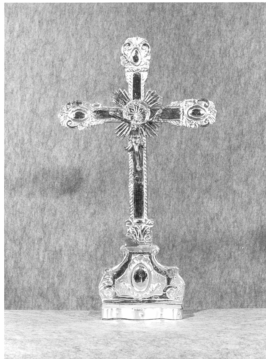 croce d'altare, opera isolata - ambito lombardo (seconda metà, prima metà sec. XVIII, sec. XIX)