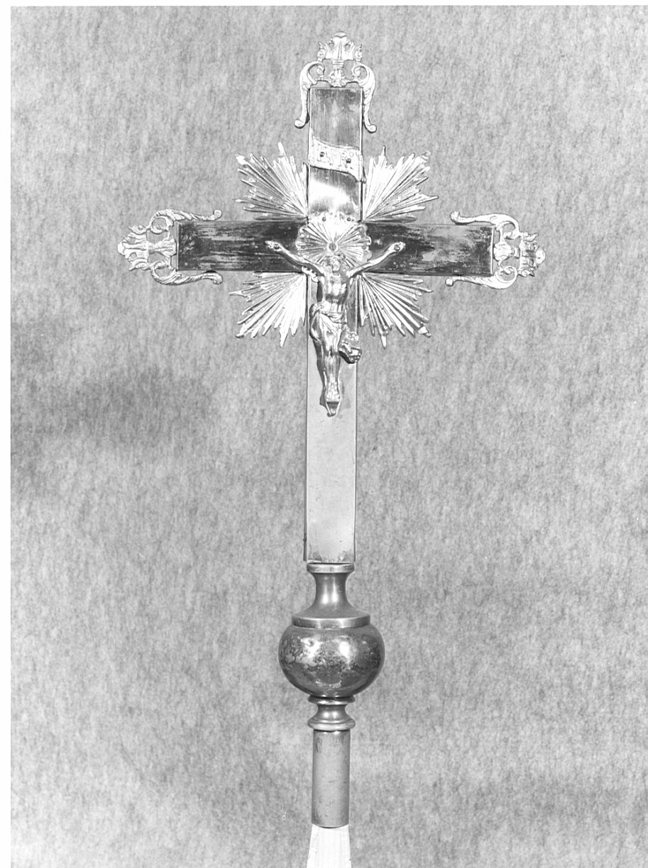 croce processionale, opera isolata - ambito lombardo (sec. XIX)