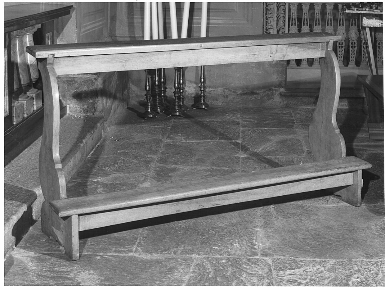 inginocchiatoio, opera isolata - ambito valtellinese (seconda metà sec. XIX)