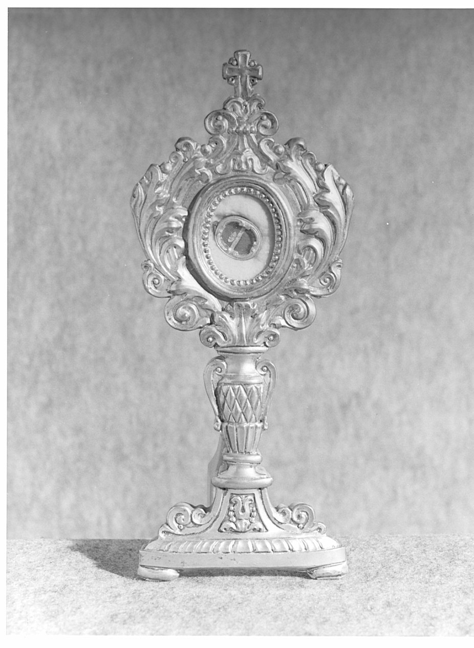 reliquiario-ostensorio, opera isolata - bottega lombarda (sec. XIX)