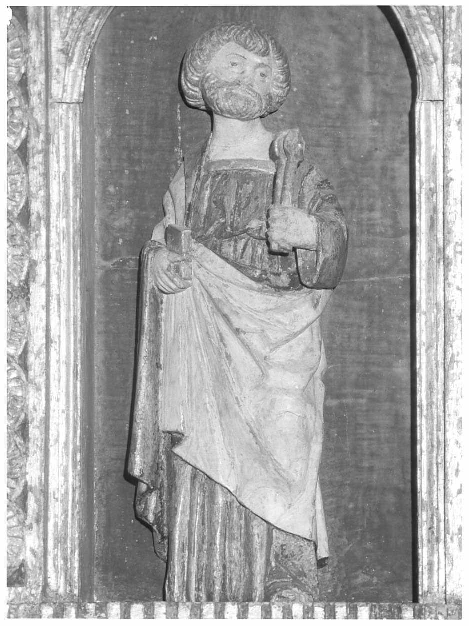 San Pietro (statua, elemento d'insieme) di Del Maino Giacomo (bottega) (fine sec. XV)