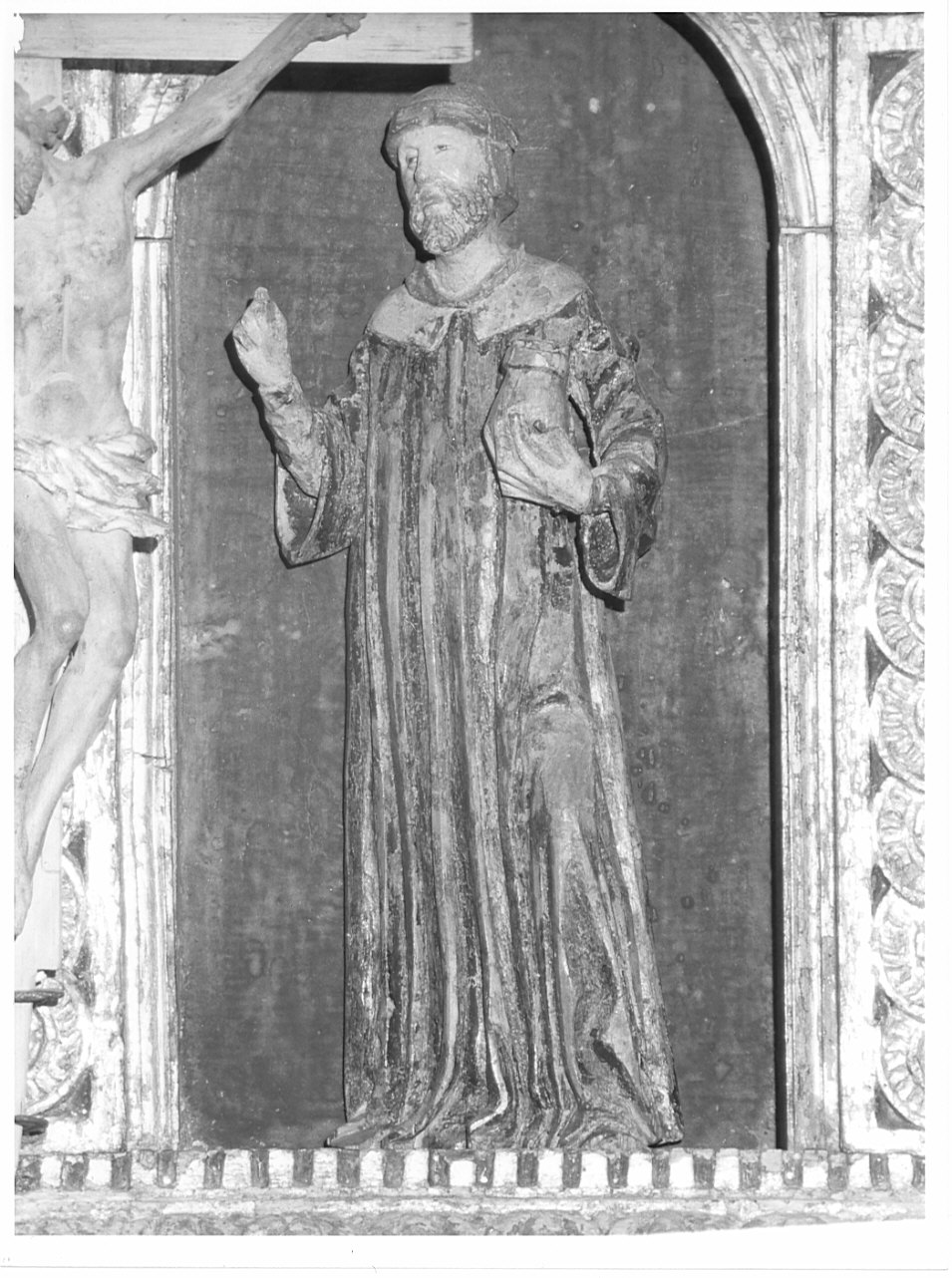 San Damiano (statua, elemento d'insieme) di Del Maino Giacomo (bottega) (fine sec. XV)