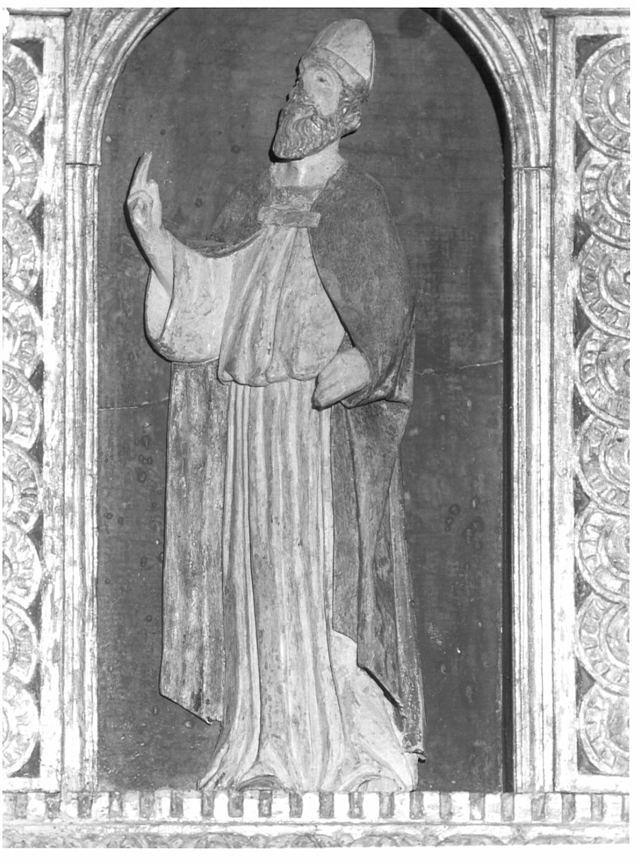 San Gottardo (statua, elemento d'insieme) di Del Maino Giacomo (bottega) (fine sec. XV)